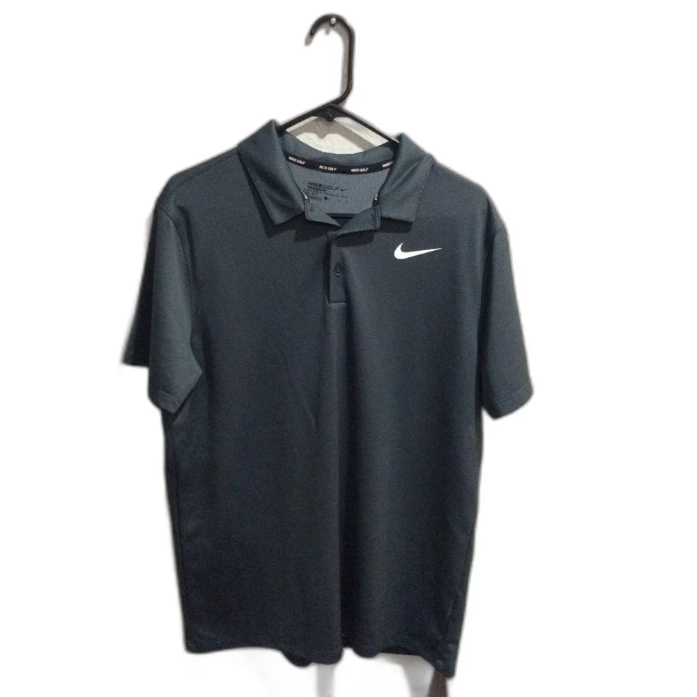 Nike Golf Large L mens short sleeve polo shirt Dark blue